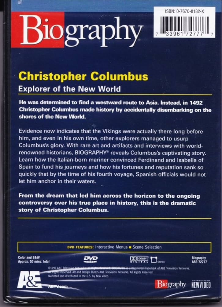 Amazon.com: Columbus, Christopher (A & E Biography